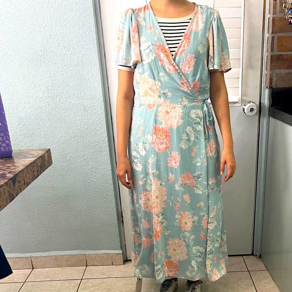 Abercrombie & Fitch size L floral maxi dress